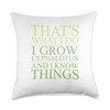 I Grow Cephalotus Follicularis Carnivorous Plant Throw Pillow