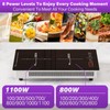Gveyajo Double Induction Cooktop, 1800W Portable Dual Burner Induction Cooker