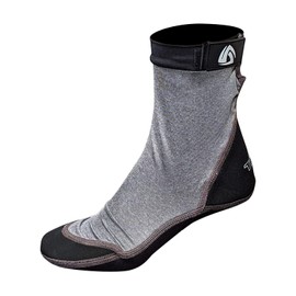 Tilos Sport Skin Socks for Adults and Kids, Protect Against Hot Sand & Sunburn for Water Sports & Beach Activities (M, Heather Fog), Heather Fog, Medium