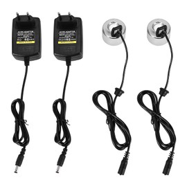 Jevina 2 StüCke mit Stecker 45 Mm Luft Befeuchter Ultraschall Nebel Hersteller Industrielle Inkubator 24 V Vernebler ZerstäUber Kopf Fogger Eu Stecker