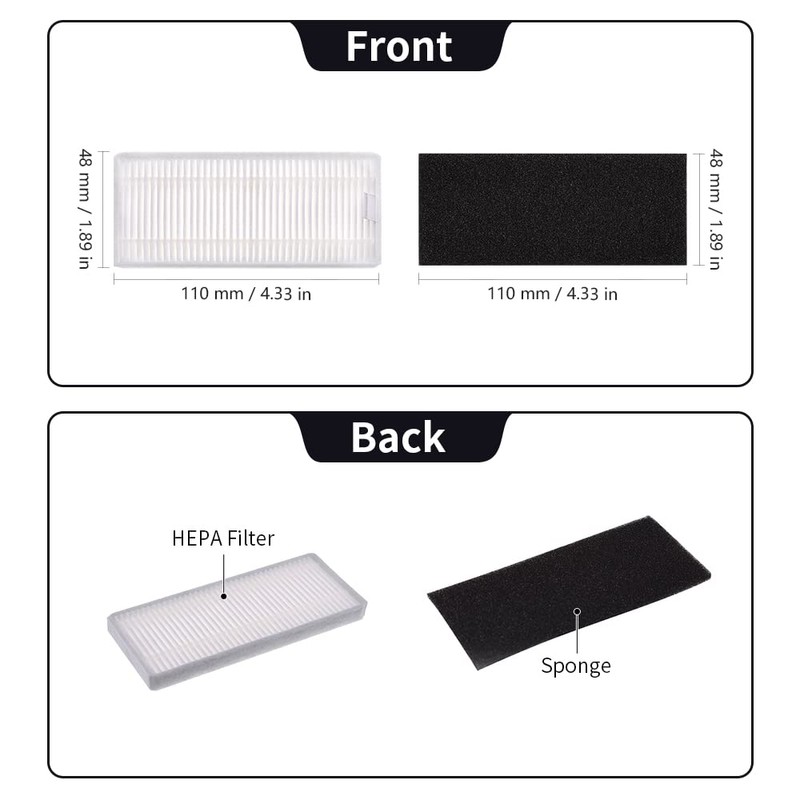 Neutop Replacement Parts for eufy RoboVac 11S, 15T, 30, 30C,