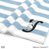 MOOMIN Initial Stitch Moomin Towel Handkerchief BY Blue Initial Y