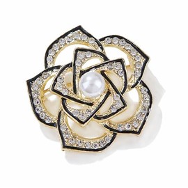 Kaichen Camellia Flower Brooch, Jewelry Gift for Women, Girls, Ladies, Exquisite Packaging