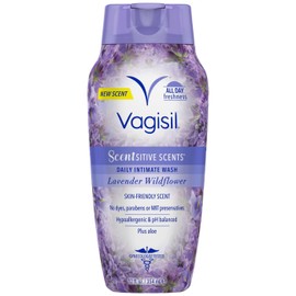 Vagisil Scentsitive Scents Plus Daily Intimate Vaginal Wash for Feminine Hygiene, Spring Lilac