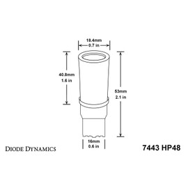 Diode Dynamics 7440/7443 HP48 Backup LED Bulbs