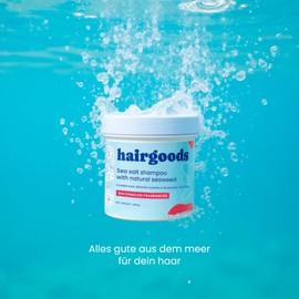 hairgoods Oily Sea Salt Shampoo with Natural Algae, Hair Scrub, Cleansing Shampoo, Volume Shampoo for Fine Hair
