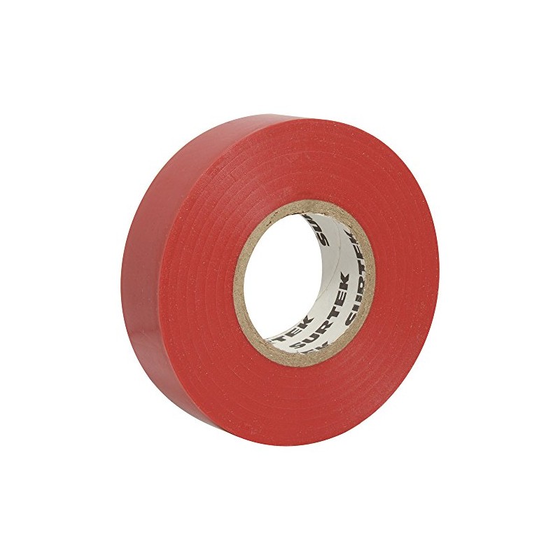 Surtek 138009 Cinta para aislar roja 19 mm x 9