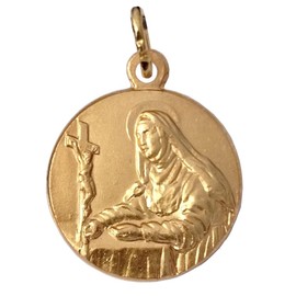 SAINT RITA FROM CASCIA MEDAL - THE PATRONESS OF LOST AND IMPOSSIBLE CAUSES - 100% MADE IN ITALY