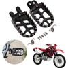 AnXin Motorcycle Foot Pegs Footpegs Foot Pedals Rests CNC For XR650L 92-22 XR650R 00-07 CR80R/RB 96-02 CR85R/RB 03-07 CRM250 89-98 XR250R/400R 96-04 XR600R 89-00 CRF1000L 16-22 Dirt Bike Black