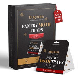 8 Pack Pantry Moth Traps for House Indoor – Advanced Red Line Formula Pantry Moth Traps with Pheromones Prime – Safe & Non-Toxic – Targets Indian Meal