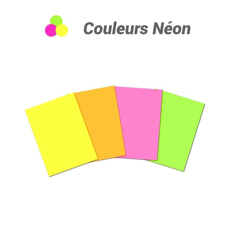 WAYTEX 1200 Neon Sticky Notes 12 Pads of 100 Sheets