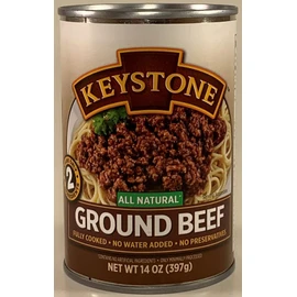 6 Canned Ground Beef 🇺🇸 USA Made Keystone Meat 14 Oz Ex 10/2029 Emergency Food