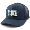 Wicked License Plate Classic Snapback Trucker Navy