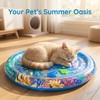 GYMMFK Tummy Time Water Mat,65cm Water Play Mat for Cats