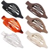 CHANDAT Flat Hair Clips 6 pcs Lay Down Claw Clips