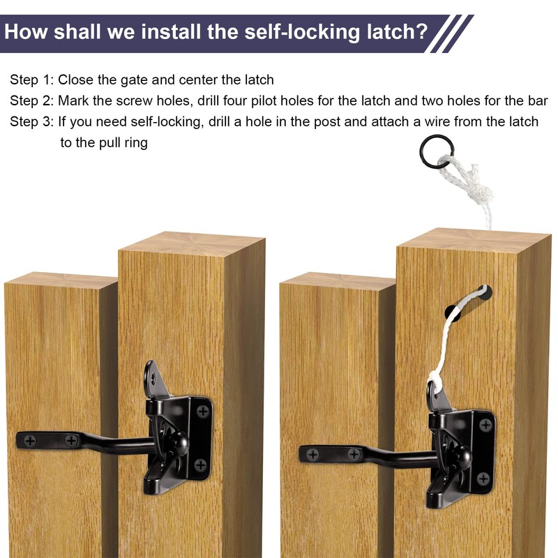 GoldOrcle Anti Sag Gate Kit Heavy Duty No Sag Kit