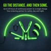 eefaYIYIFA LED Reflective Running Vest, 2-Piece Rechargeable LED Armband Set,