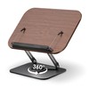 Adjustable Book Stand for Reading with 360° Rotating Base, Foldable
