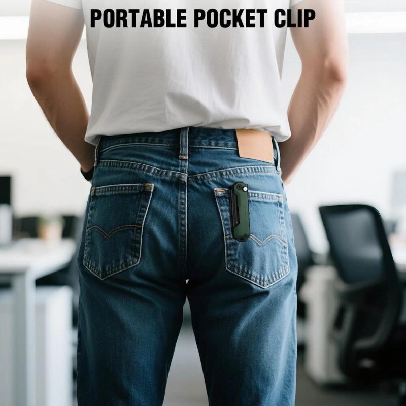 WORKPRO 3PCS Folding Utility Knife Quick Change Blade Box Cutter