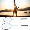 2 PCS X3 Badminton Rackets Iron Alloy Integrated Double Badminton