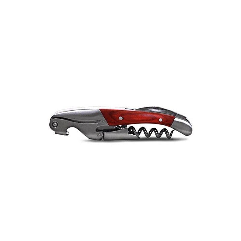 BarConic Wine Opener - Double Lever with Wood Handle
