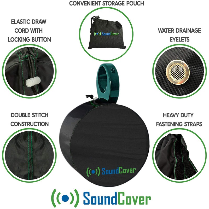 Marine Wakeboard Tower Speaker Covers for 8” Round Speakers –