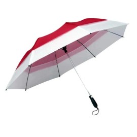 Windbrella Technical Glass Products Windproof Auto Open Umbrella Red White *NEW*