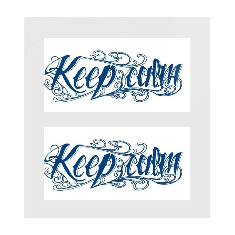 2 Blätter Temporäres Sprühe Tattoo Schrift Tattoo Unterarm Tattoo "keep