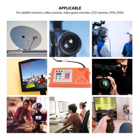 MENDUNER Modulator RF HDMI, HD Multimedia Interface AV to RF Modulator PAL NTSC HD 1080P Coaxial RF Modulator with Antenna Connection Channel Switch 100-240V (AC 110V-240V EU Plug)