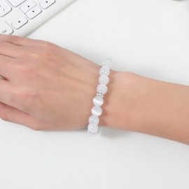 Liagza Healing Bracelet For Women Anxiety Crystal Bracelet Chakra Beaded Bracelets Rose Quartz Crystals And Healing Stones Jewelry Yoga Bead Bracelet Calming Stretch Bracelet Stress Relief Gifts For Women