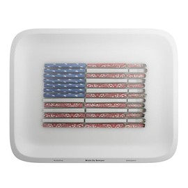 Hemper Make America Lit Again Rolling Tray – Fun Organizer for Papers and Accessories | Durable, Easy-Clean Surface | Bold Patriotic Design | Compact Tray for Desk, Travel, or Home Use - (Small)