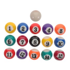 BESPORTBLE 1 Set Mini Billiard Balls Set for Small Pool Balls for Fun Practice Durable Safe Billiard for Family Game for Childrens Pool Table Activities