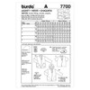 Burda Schnittmuster 7700 Jacke,Chaqueta Gr. 38-50