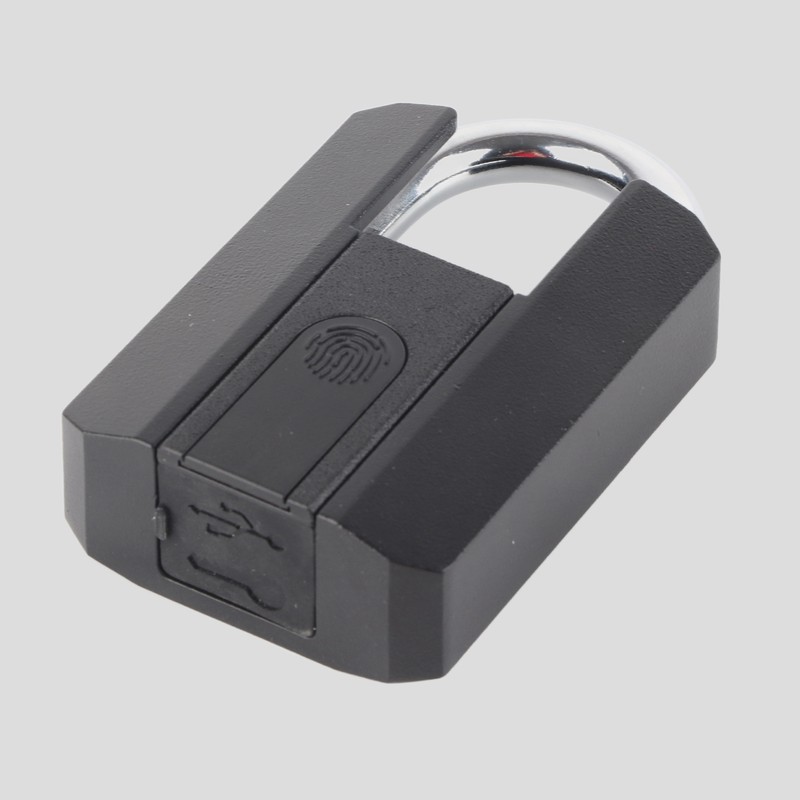 Fingerprint Padlock Waterproof Sensitive Rustproof Zinc Alloy Smart Electronic Padlock