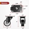 3 inch Swivel Caster Wheels, Heavy Duty Plate Casters with