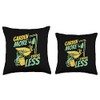 Garden More Stress Less Gardener Horticulture Gardening Throw Pillow