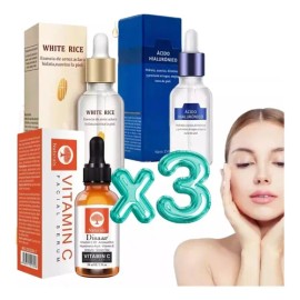 Paquete Ácido Hialurónico Facial Arrugas Acné Serum Arroz Tipo De Piel Todo Tipo De Piel