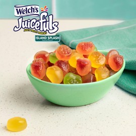 Welch's Juicefuls Juicy Fruit Snacks, Island Splash, Fruit Gushers, Gluten Free, 4 Oz Sharing Size Bags (Pack of 3)