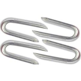 Nartel® Galvanised Netting Staple U Nail, 100 g, (Approx 55pcs) 25mm
