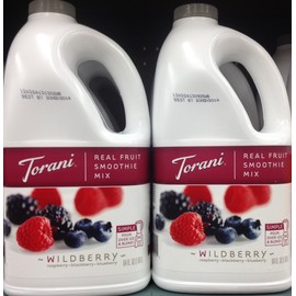 Torani Real Fruit Smoothie Mix WILDBERRY 64oz (2 Pack)