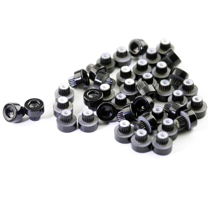 50pcs Wheel Rim Lip Rivets Nuts of 6.2mm/0.24in Hole Replacement