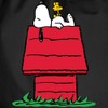 Spreadshirt Peanuts Snoopy And The Dog Kennel Gym Bag, black