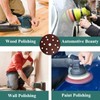 HOTCKB 50-Piece Sandpaper Discs Diameter 150 mm Velcro 15 Hole
