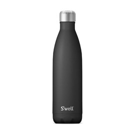S'well Stainless Steel Water Bottle, 25oz, Onyx, Triple Layered Vacuum Insulated Containers Keeps Drinks Cold for 48 Hours and Hot for 24, BPA Free, Perfect for On the Go