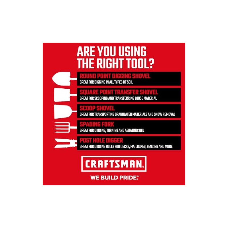 Craftsman Wood Handle Manure Fork