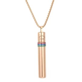 528 hz Breathing Necklace, Anxiety Necklace, 528 hz Whistle Breathing Necklace for Meditation Tuning Tools, Mindful Breathing Necklace, Calming Necklace, Stress Relief for Women, Men (Rose Gold Color)
