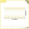 ZKFSIE Ramadan White Table Cloth, 137x274cm/54x108Inch Eid Table Cloth, Waterproof