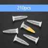 qxayxa 210 Pcs 1.5ml Plastic Test Tube with Lids, Plastic