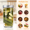 Wide Mouth Mason Jars 24 oz, 6 Pack Glass Canning