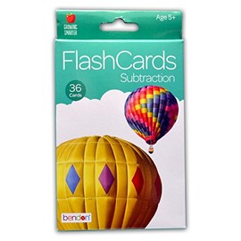 Bendon Subtraction Flash Cards Double Sided - 36 Count